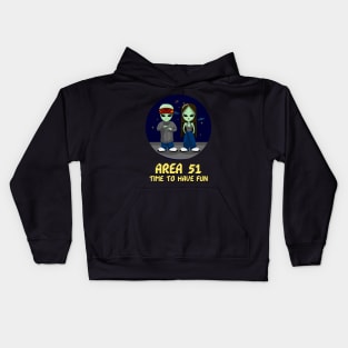 Area 51 Time to Have Fun Kids Hoodie